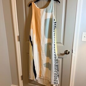 CHICOS Geometric halter dress Size 1 (small) NWT